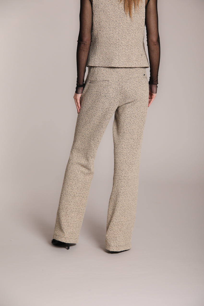 Easy Straight pantalone chino donna in jersey bouclé straight fit
