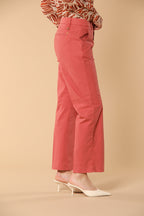 New York Cropped pantalone chino donna in gabardina straight fit