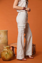 Victoria Damen Cargo-Hose in Stretch-Gabardine Straight Fit