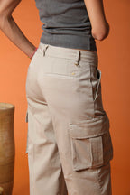 Victoria pantalone cargo donna in modal straight fit