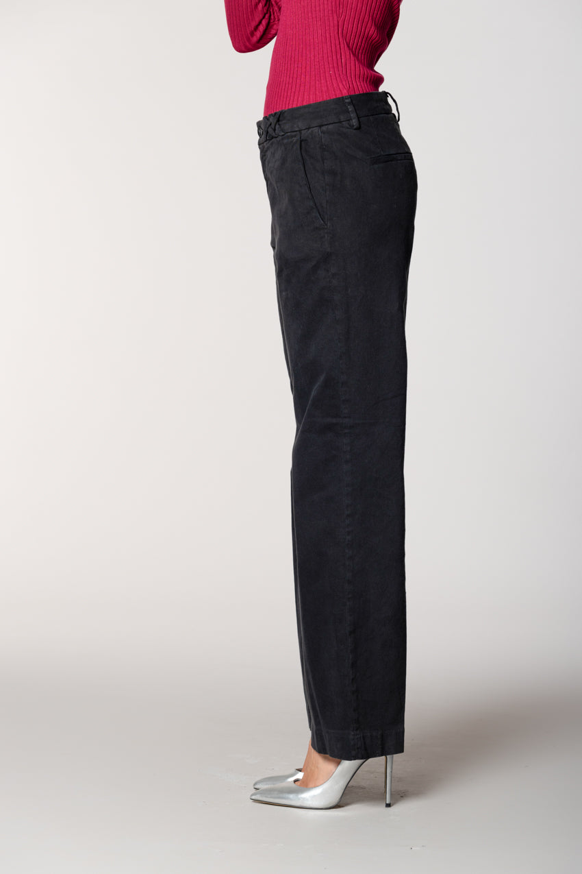 New York Straight pantalone chino donna in gabardina straight fit