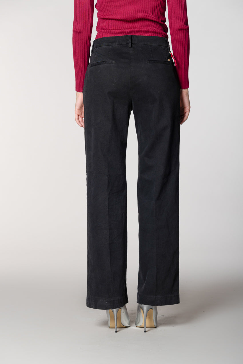 New York Straight pantalone chino donna in gabardina straight fit