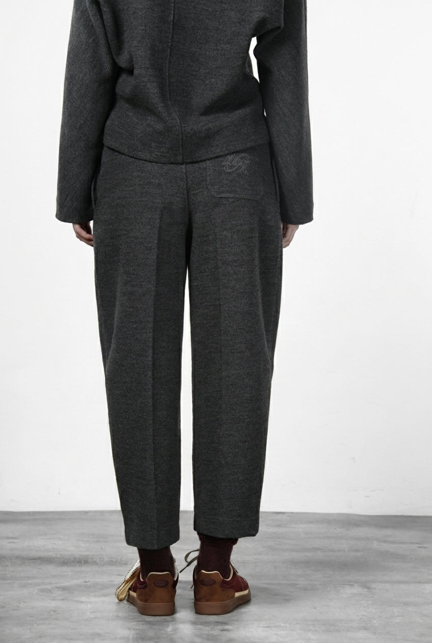 Baloon pantalone chino donna in panno jersey balloon fit