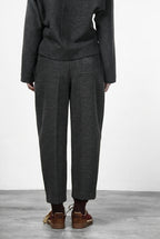 Baloon pantalone chino donna in panno jersey balloon fit