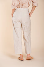 New York Wide pantalone chino donna in tela paracadute wide leg