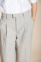 New York Wide Sartoriale pantalone chino donna in lana travel wide leg