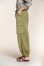 Francis pantalone cargo donna in twill wide leg