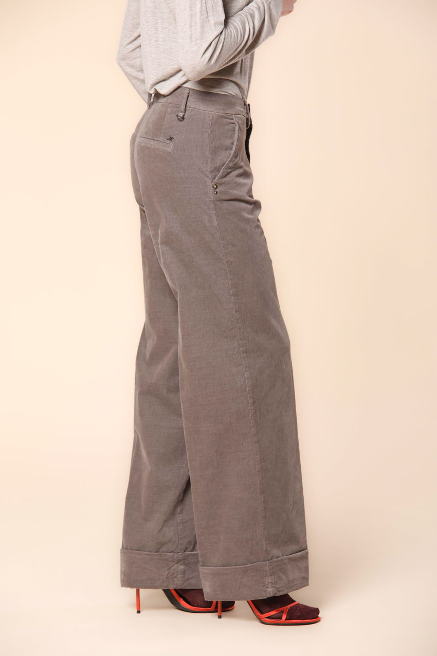 New York Studio Damen Chino-Hose aus Samt 1000-gestreifte relaxed Fit