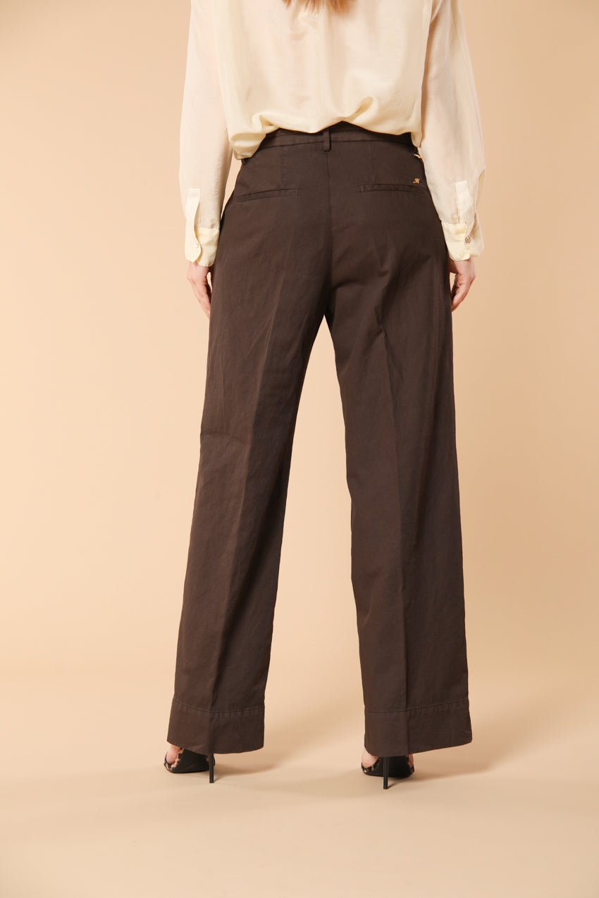 New York Studio Damen Chino Hose aus Baumwoll-Leinen-Twill Relaxed Fit