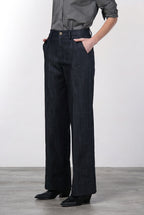 New York Studio Damen-Chinohose aus Stretch-Denim, Straight Fit