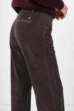 New York Studio pantalone chino donna in velluto liscio straight fit