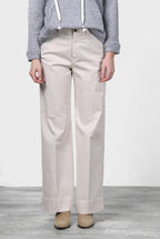New York Studio Damen-Chinohose aus Satin, Straight Fit