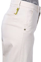 New York Studio Damen-Chinohose aus Satin, Straight Fit