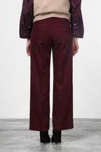 New York Studio pantalone chino donna in raso straight fit