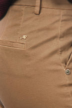 New York Studio pantalone chino donna in raso straight fit