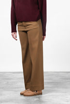 New York Studio pantalone chino donna in raso straight fit