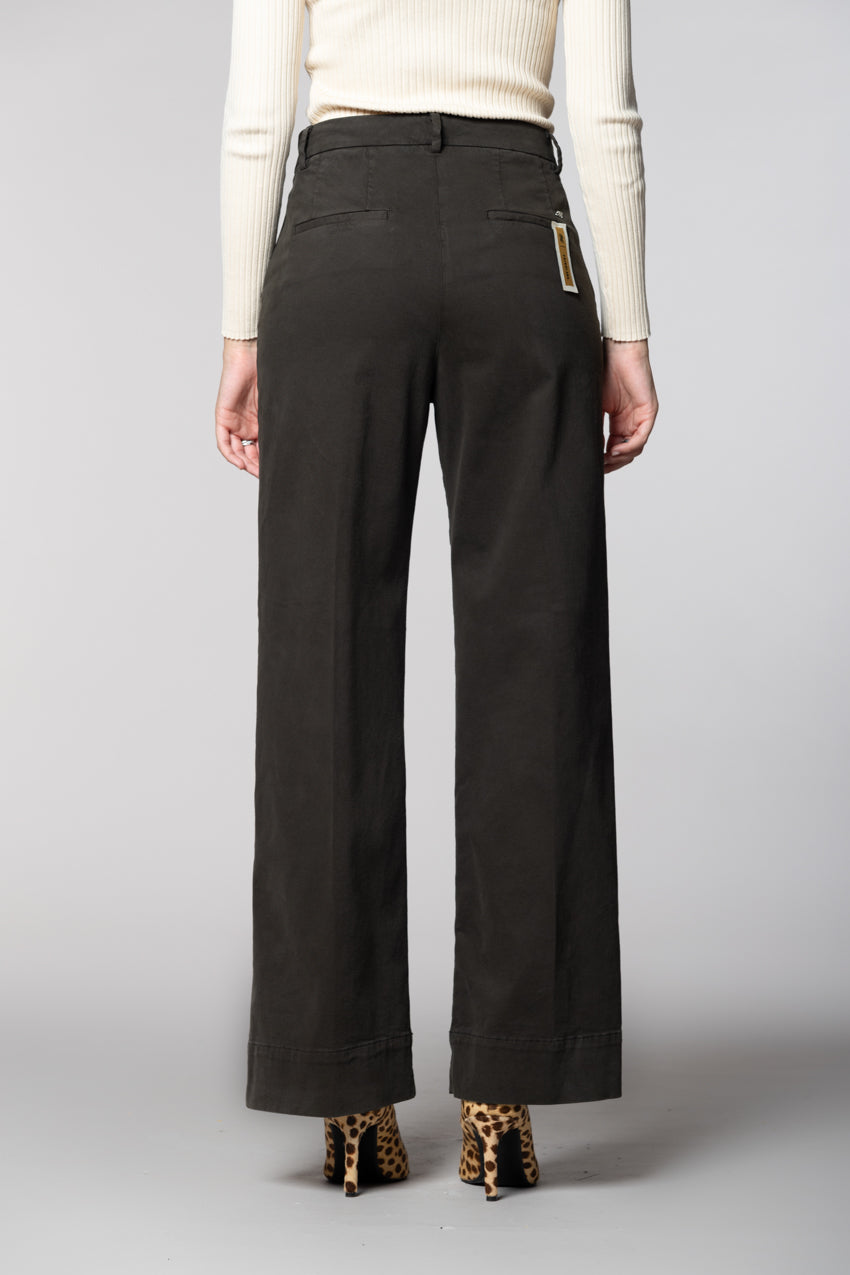 New York Studio Damen-Chinohose aus Baumwoll-Woll-Mix wide leg
