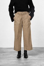 Dallas Wide Chinohose für Damen aus Canvas mit straight fit