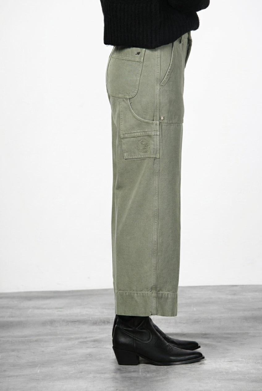Dallas Wide Damen-Chinohose aus Canvas im Straight Fit
