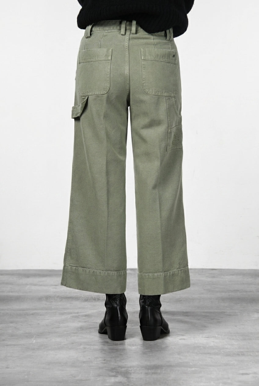 Dallas Wide Damen-Chinohose aus Canvas im Straight Fit