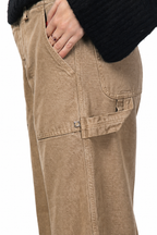 Dallas Wide Chinohose für Damen aus Canvas mit straight fit