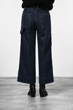 Dallas Wide Chinohose für Damen aus Canvas mit straight fit
