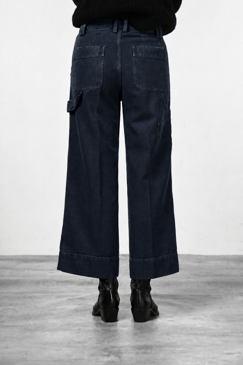 Dallas Wide Chinohose für Damen aus Canvas mit straight fit