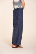 Dallas Wide Damen Cargo Hose aus Flammgarn-Baumwolle straight fit