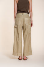 Dallas Wide Damen Cargo Hose aus Flammgarn-Baumwolle straight fit