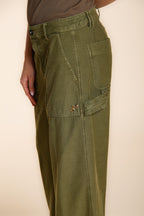 Dallas Wide Damen Cargo Hose aus Flammgarn-Baumwolle straight fit