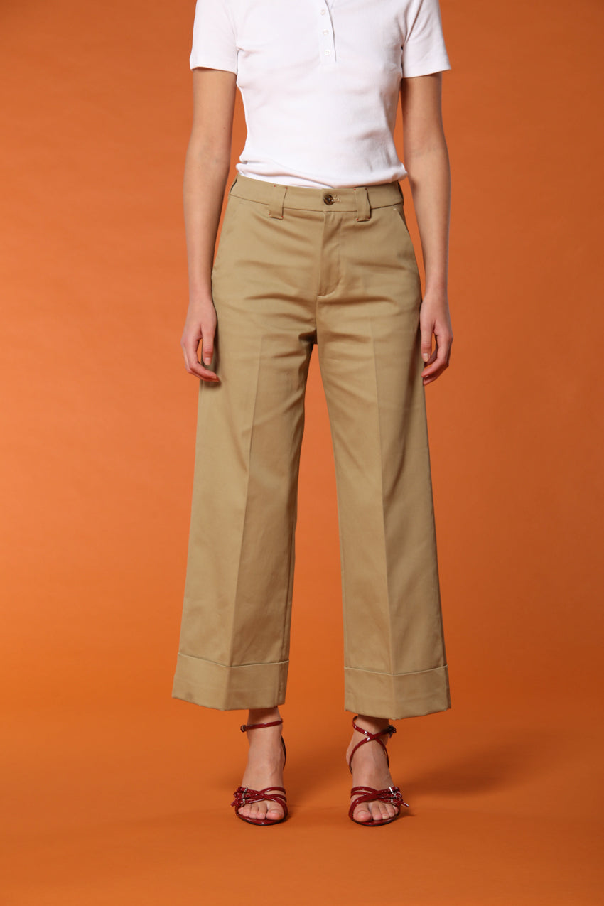 New York Studio Cropped pantalone chino donna in twill di cotone relaxed fit