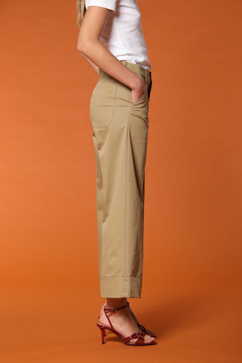 New York Studio Cropped pantalone chino donna in twill di cotone relaxed fit