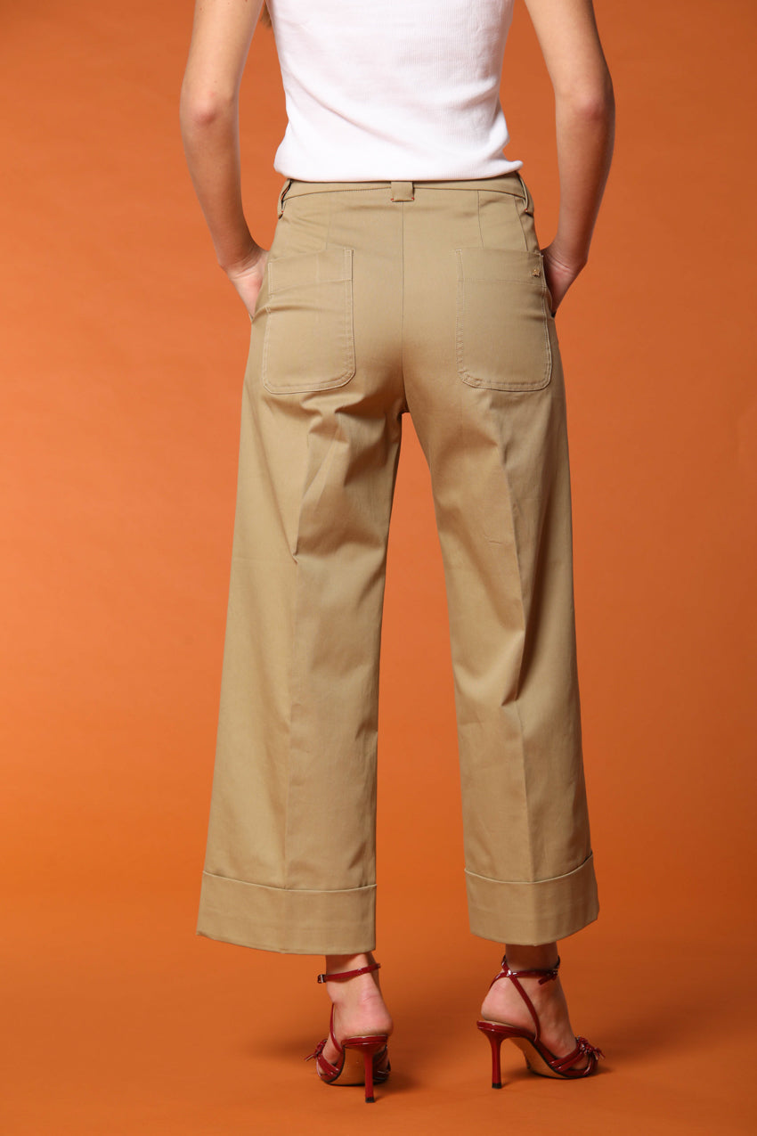 New York Studio Cropped pantalone chino donna in twill di cotone relaxed fit