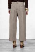 New York Studio Crop pantalone chino donna in twill stretch straight fit