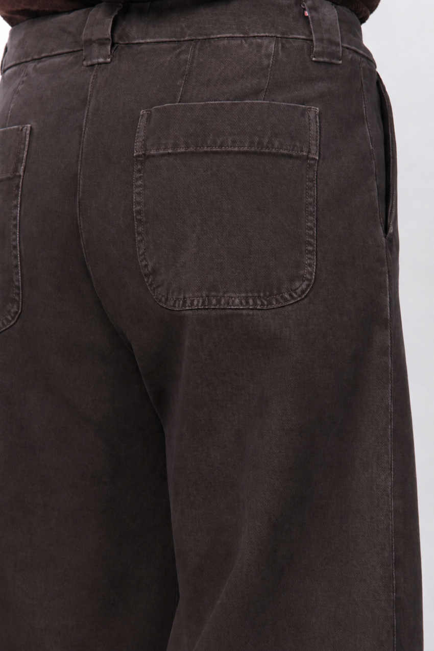 New York Studio Crop Chinohose für Damen aus Stretch-Twill mit straight fit