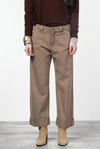 New York Studio Crop Chinohose für Damen aus Stretch-Twill mit straight fit