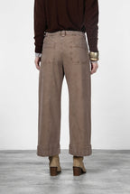 New York Studio Crop Chinohose für Damen aus Stretch-Twill mit straight fit