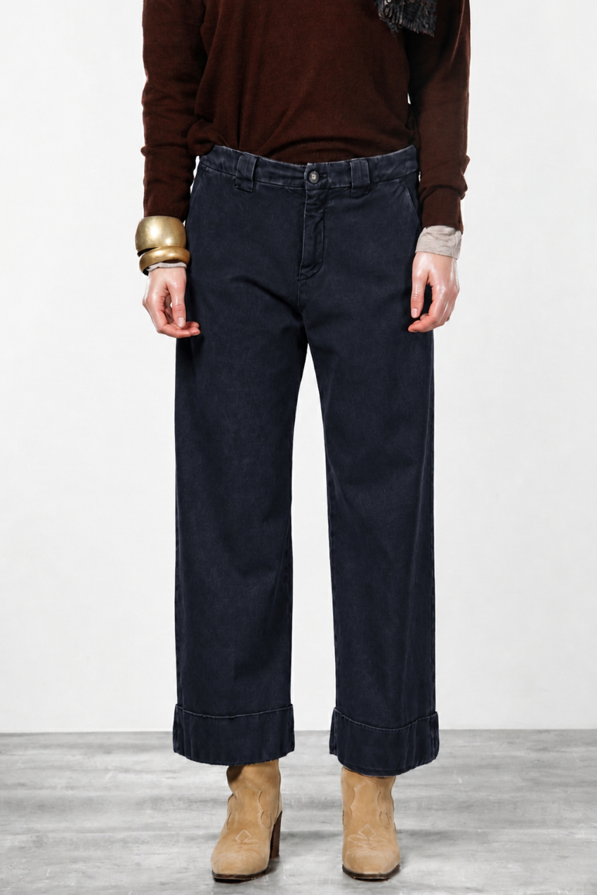 New York Studio Crop Chino-Hose für Damen in Twill Stretch Straight Fit