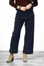 New York Studio Crop Chino-Hose für Damen in Twill Stretch Straight Fit