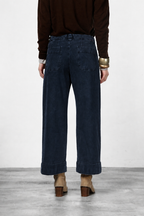 New York Studio Crop Chino-Hose für Damen in Twill Stretch Straight Fit