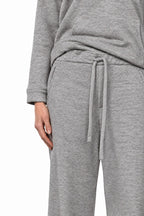 New York Studio Elax pantalone chino donna in jersey effetto maglia straight fit