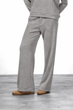 New York Studio Elax pantalone chino donna in jersey effetto maglia straight fit