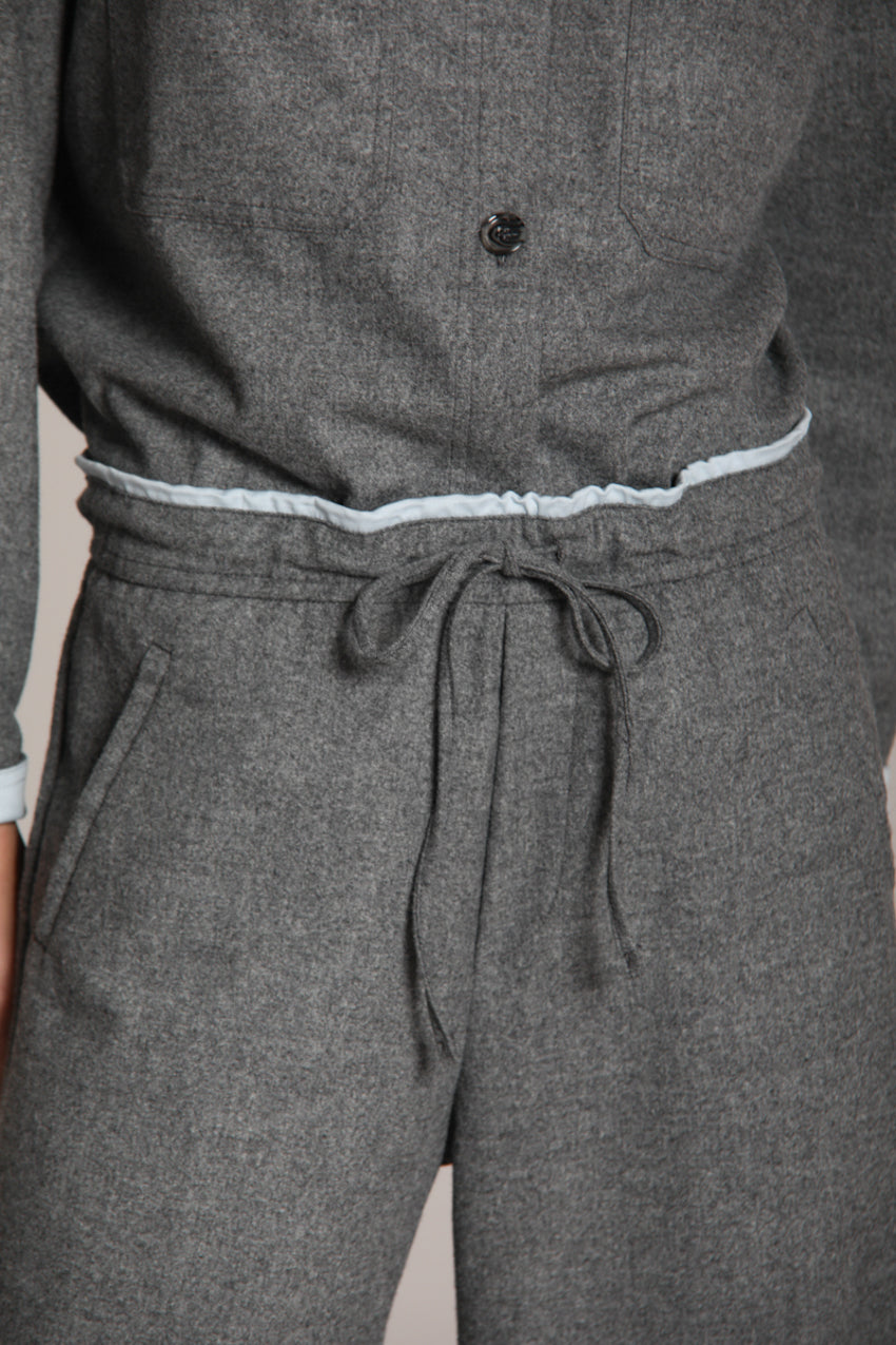 Foto 2 New York Studio Elax pantalone chino donna in lana unita wide leg