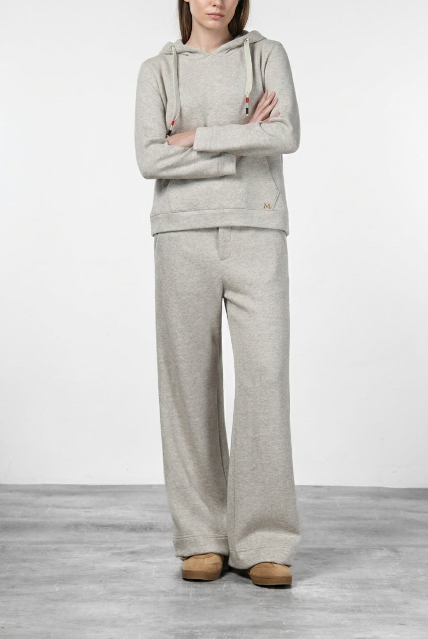 New York Studio Elax pantalone chino donna in jersey effetto maglia straight fit