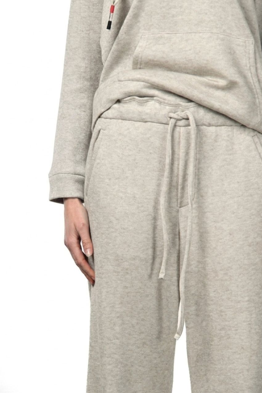 New York Studio Elax Chinohose für Damen aus Jersey mit Strickeffekt und straight fit