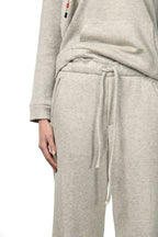 New York Studio Elax Chinohose für Damen aus Jersey mit Strickeffekt und straight fit