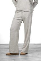 New York Studio Elax pantalone chino donna in jersey effetto maglia straight fit