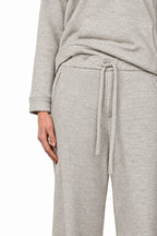 New York Studio Elax pantalone chino donna in jersey effetto maglia straight fit