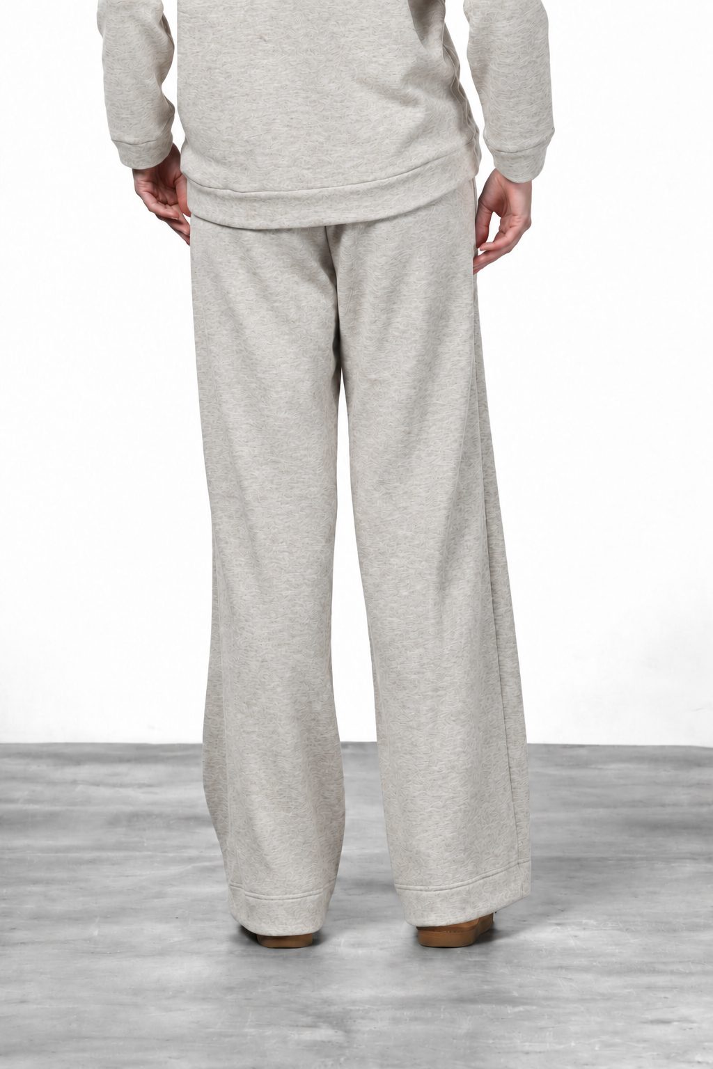 New York Studio Elax pantalone chino donna in jersey effetto maglia straight fit