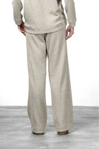 New York Studio Elax Chinohose für Damen aus Jersey mit Strickeffekt und straight fit